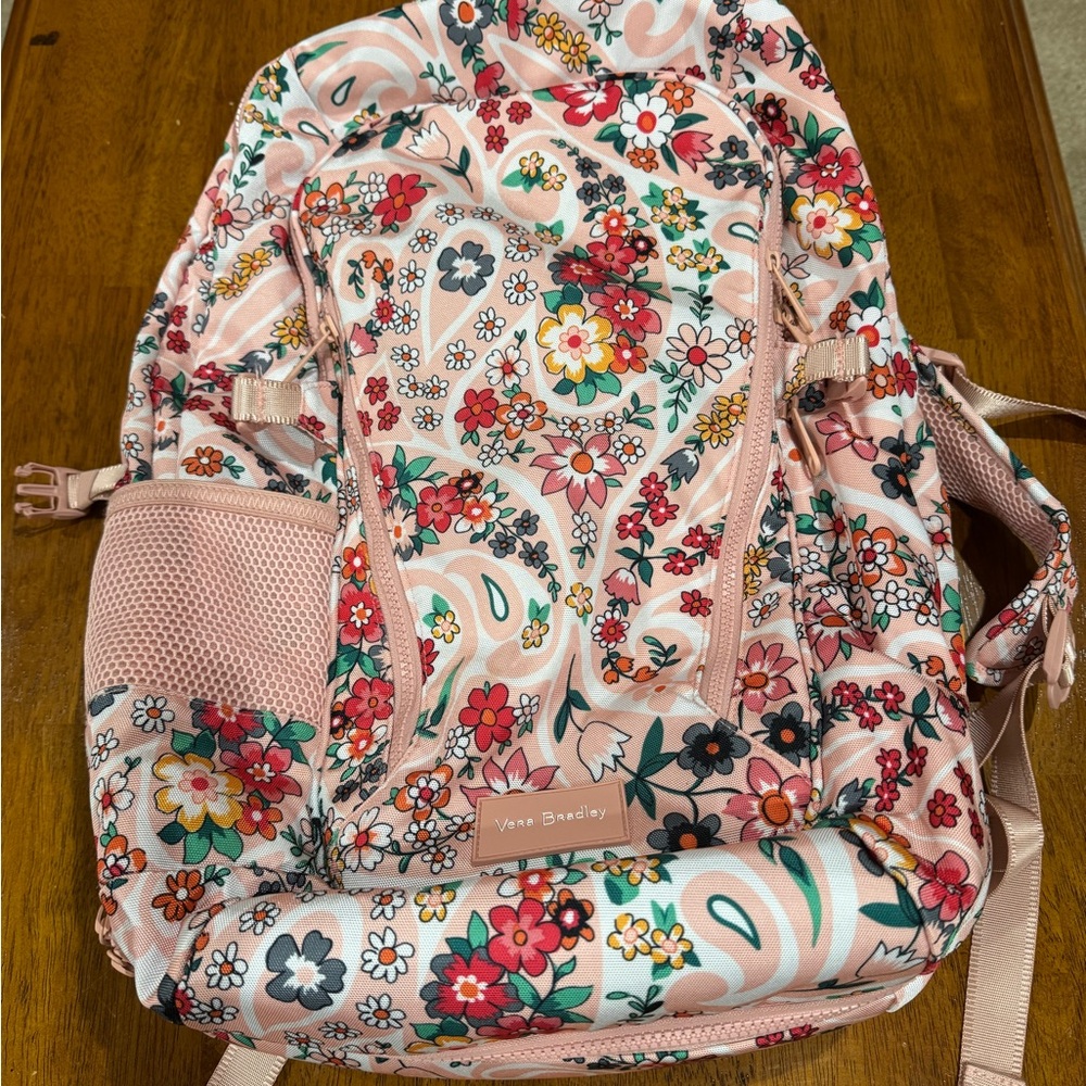 Vera Bradley ReActive  Prairie Paisley Multicolor Floral Backpack